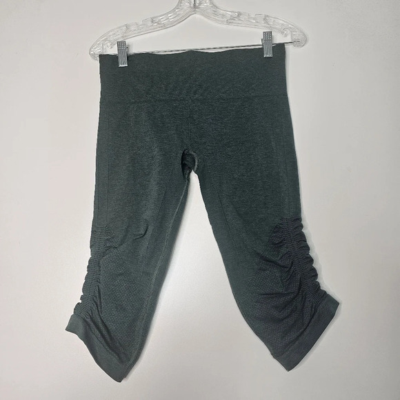 Lululemon Activewear Flow & Go Crop Deep Green Size 8 - Picture 7 of 11